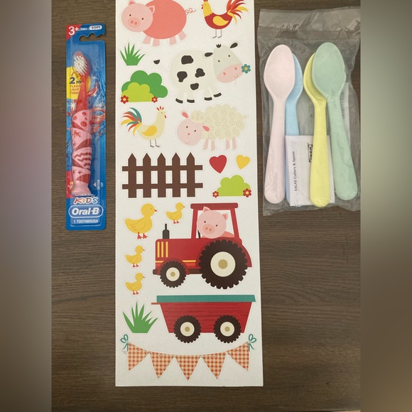 Oral B Kids Toothbrush & Ikea Kalas Spoons - Picture 1 of 2